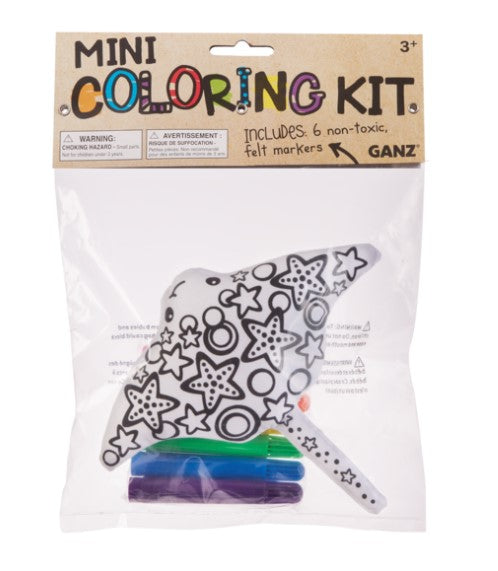 PELUCHE - MINI ENSEMBLE DE COLORIAGE POISSON RAIE 6" (7 PIÈCES)