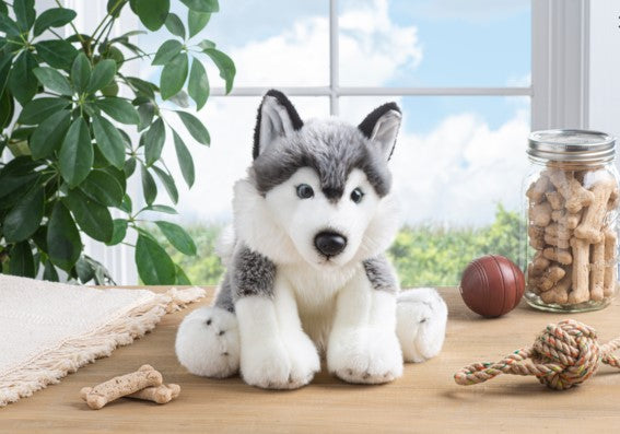 PELUCHE - COLLECTION HERITAGE - CHIEN HUSKY SIBÉRIEN 12"