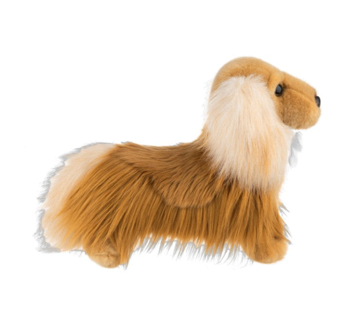 PELUCHE - COLLECTION HERITAGE - CHIEN TECKEL À POIL LONG 12"