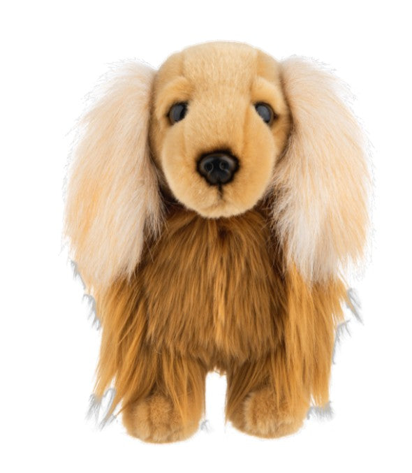PELUCHE - COLLECTION HERITAGE - CHIEN TECKEL À POIL LONG 12"