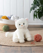 PELUCHE - CHAT BLANC 30.48 CM (12") - COLLECTION HERITAGE