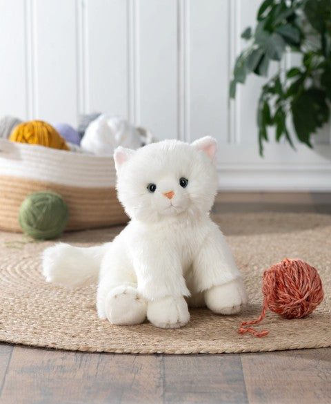 PELUCHE - CHAT BLANC 30.48 CM (12") - COLLECTION HERITAGE