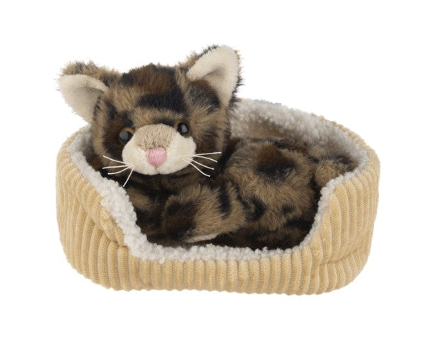 PELUCHE - CHATONS SNUGGLE'N SNOOZE DANS UN PANIER 17,78 (7") ASST
