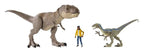 JURASSIC WORLD - DINO ESCAPE TYRANNOSAURUS REX DARIUS ET VELOCIRAPTOR BLUE