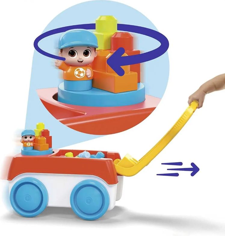 MEGA BLOKS - WAGON TOURNI-BLOCS