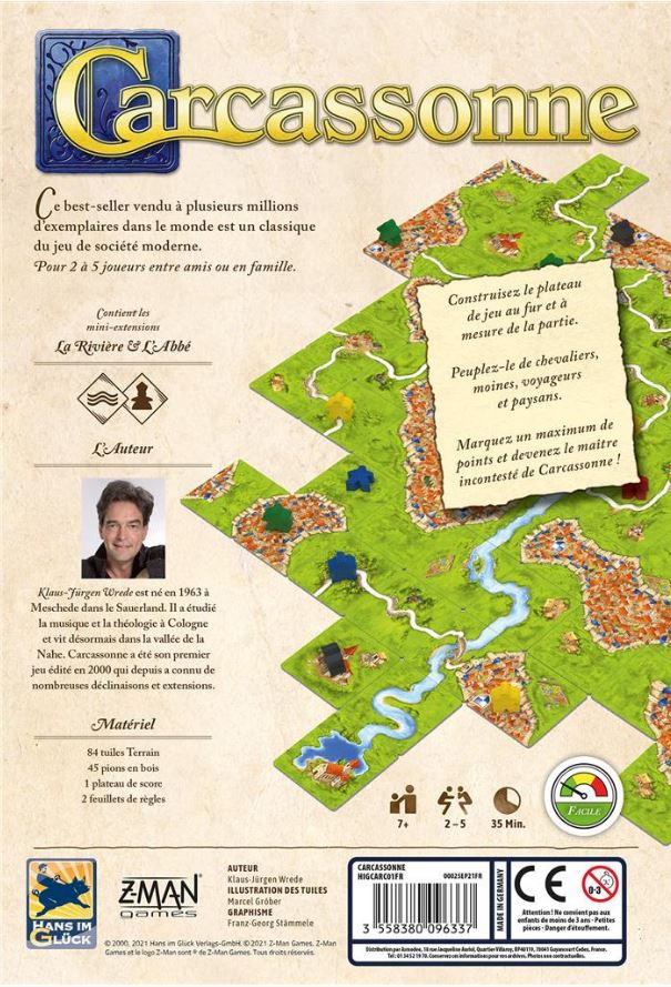 JEU CARCASSONNE - ÉDITION 2021 - Version française