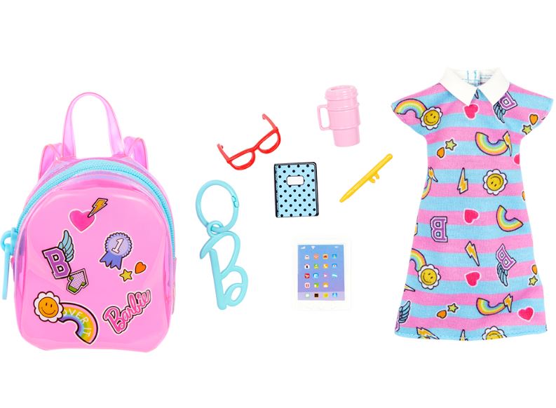 BARBIE - SAC DE MODE PREMIUM AVEC VÊTEMENT ASST