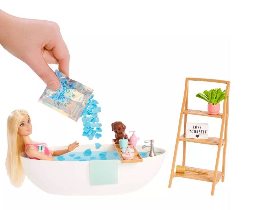 BARBIE - ENSEMBLE DE JEU BIEN-ÊTRE BAIN CONFETTI