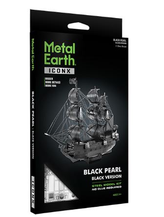 METAL EARTH ICONX - BLACK PEARL - BLACK MODEL