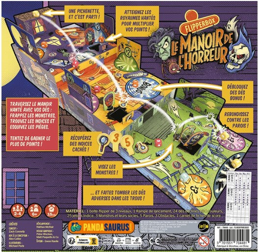 JEU FLIPPERBOX - LE MANOIR DE L'HORREUR - Version française