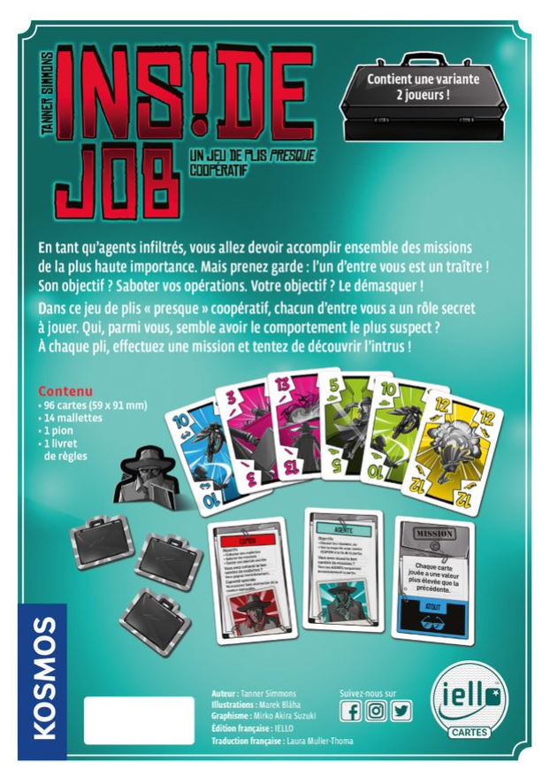 JEU INSIDE JOB - Version française