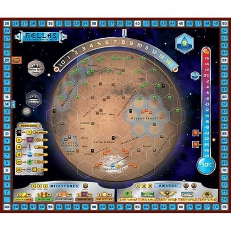 JEU TERRAFORMING MARS - EXTENSION : HELLAS ET ELYSIUM