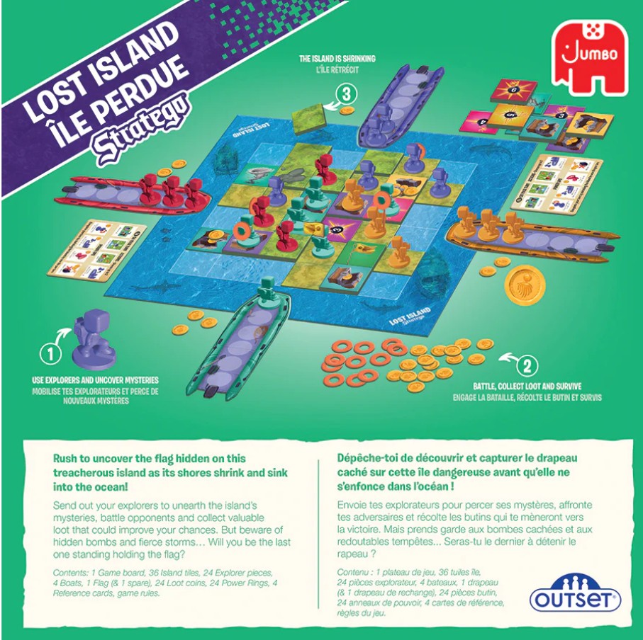 JEU STRATEGO - ÎLE PERDUE - Version multilingue
