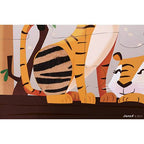 *26 JANOD CASSE-TÊTE 20 PIÈCES TACTILE - JOURNÉE AU ZOO #J02774