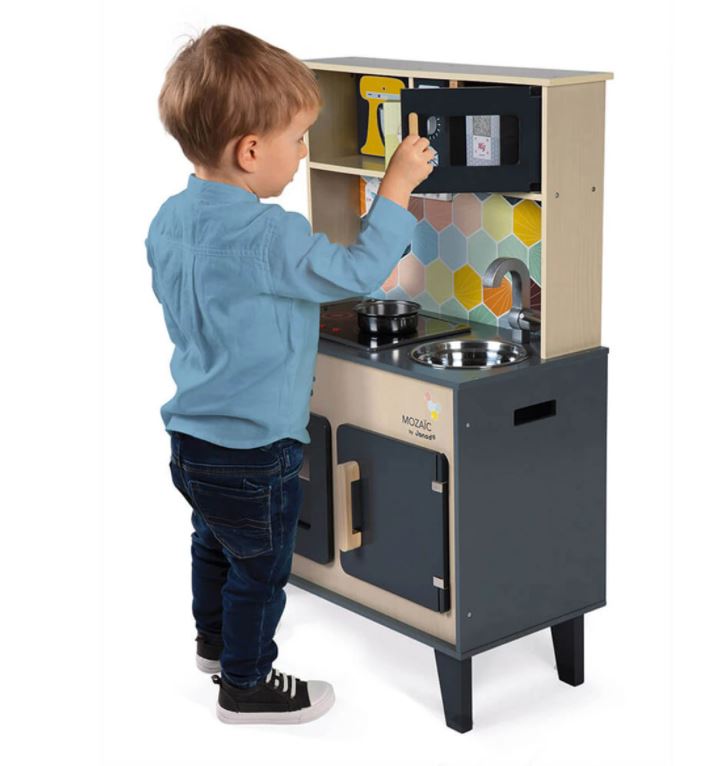 JANOD - CUISINIÈRE MOSAIQUE EN BOIS