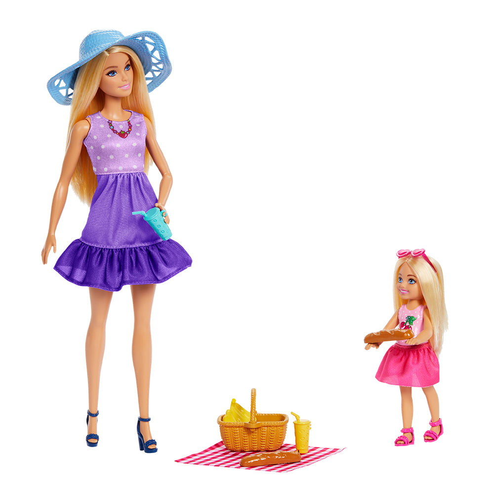 BARBIE FAMILLE ET AMIS - POUPÉE MALIBU ET CHELSEA