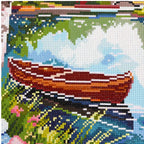 JACAROU - LAC PAISIBLE 50CM X 70CM - DIAMOND DOTZ