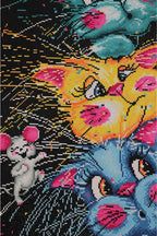 JACAROU - LITTLE RASCALS 40CM X 70CM - DIAMOND DOTZ