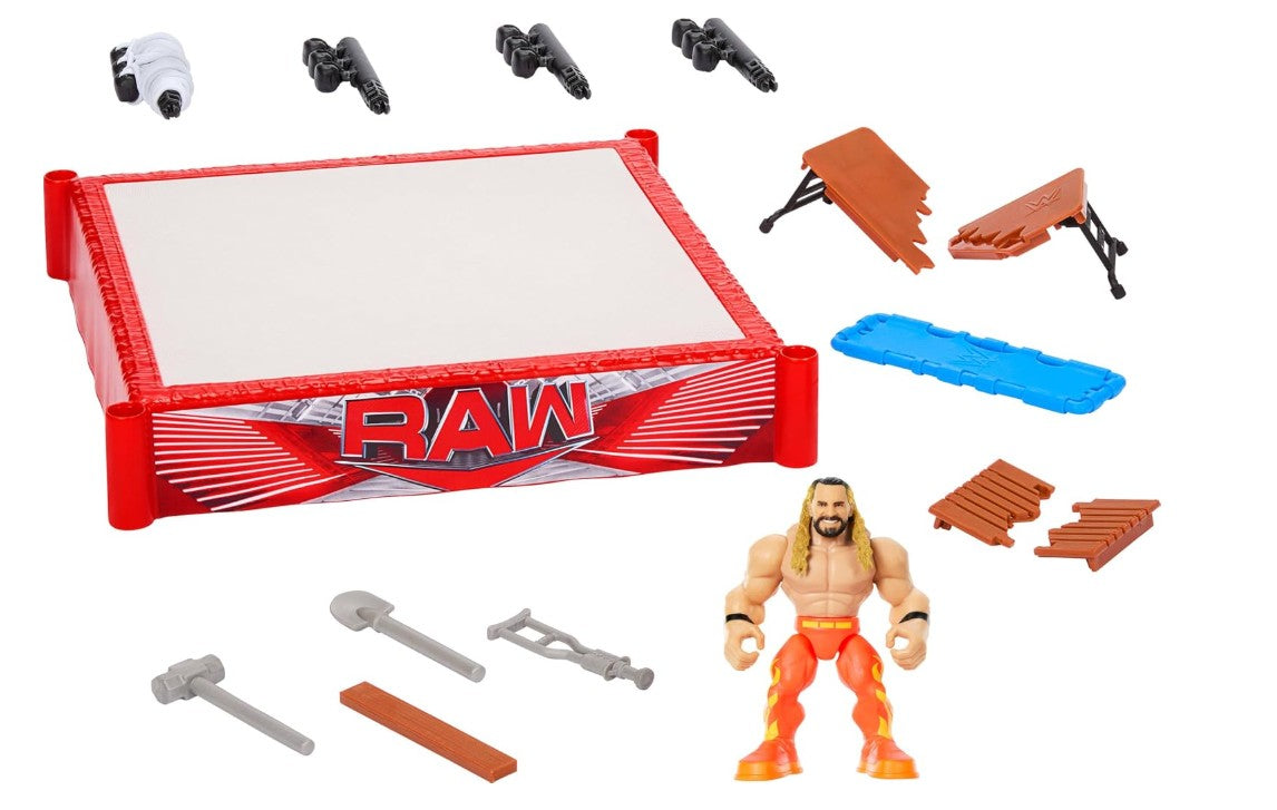 WWE KNUCKLE CRUNCHERS – RING DE COMBAT REBONDISSANT DE LUTTE