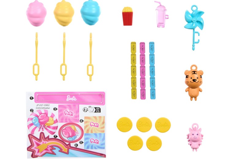 POUPÉE BARBIE MYSTÈRES - COFFRET KIOSQUE DE JEUX ET GÂTERIES (BEACH DETECTIVES)