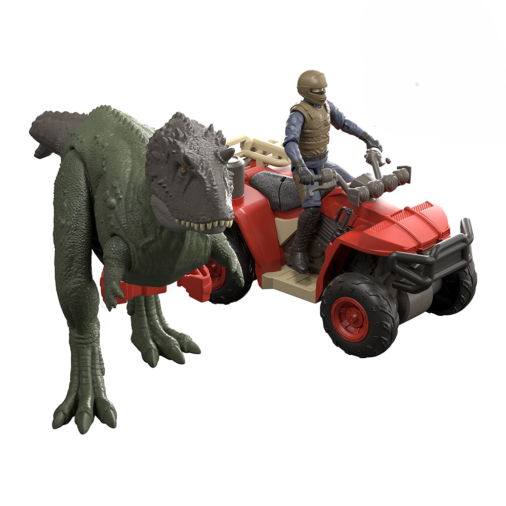 JURASSIC WORLD - DINOSAUR CAPTURE PLAYSET ALL-TERRAIN VEHICLE AND DINO