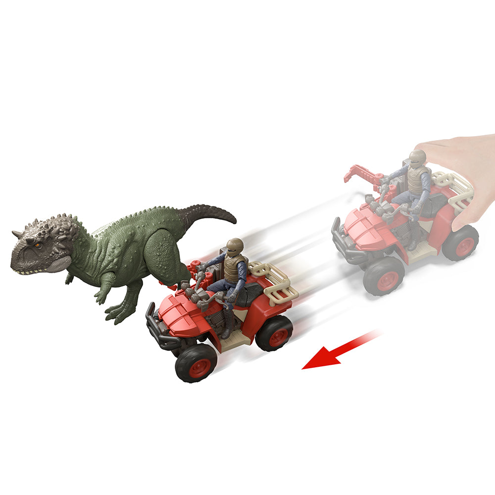 JURASSIC WORLD - DINOSAUR CAPTURE PLAYSET ALL-TERRAIN VEHICLE AND DINO