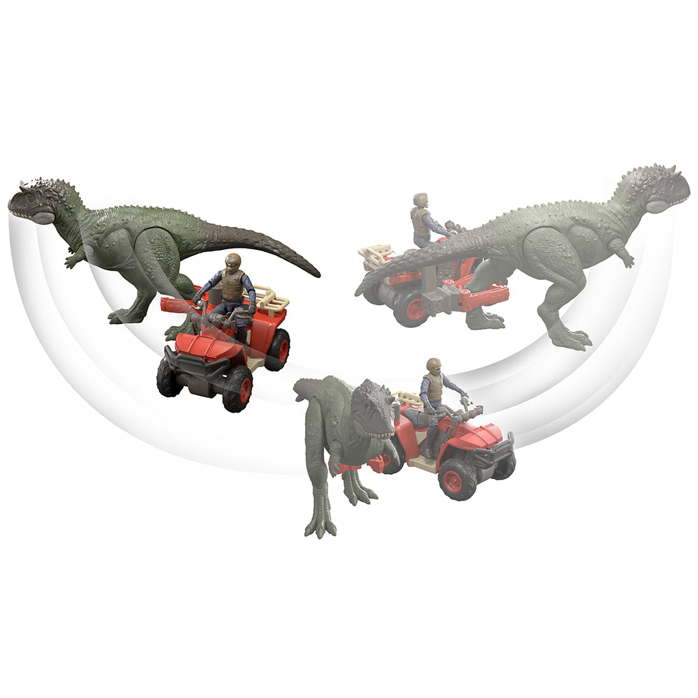 JURASSIC WORLD - DINOSAUR CAPTURE PLAYSET ALL-TERRAIN VEHICLE AND DINO