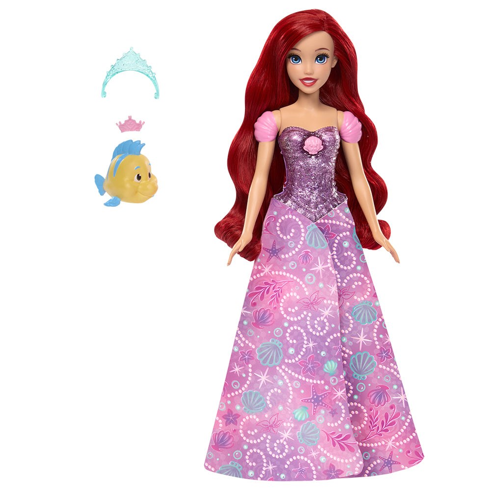 PRINCESSES DISNEY - POUPÉE ARIEL 2 EN 1 TRANSFORMABLE (BARBIE)