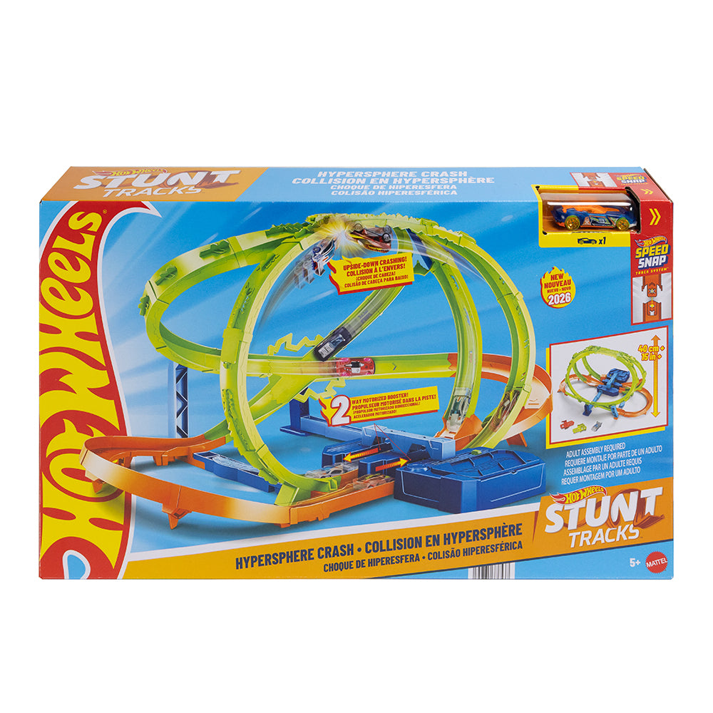 HOT WHEELS STUNT TRACKS - COLLISION EN HYPERSPHÈRE (PISTE DE COURSES)
