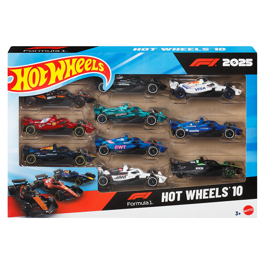 HOT WHEELS - COFFRET 10 VÉHICULES F1