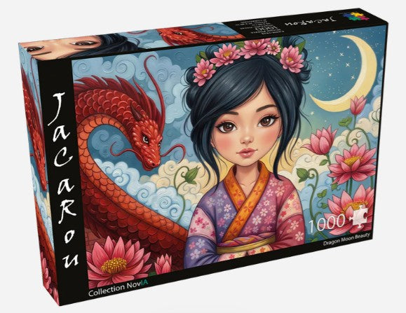 JACAROU CASSE-TÊTE 1000 PIÈCES - LA BEAUTÉ DE LA LUNE DU DRAGON (DRAGON MOON BEAUTY) #JP-DRAG1000