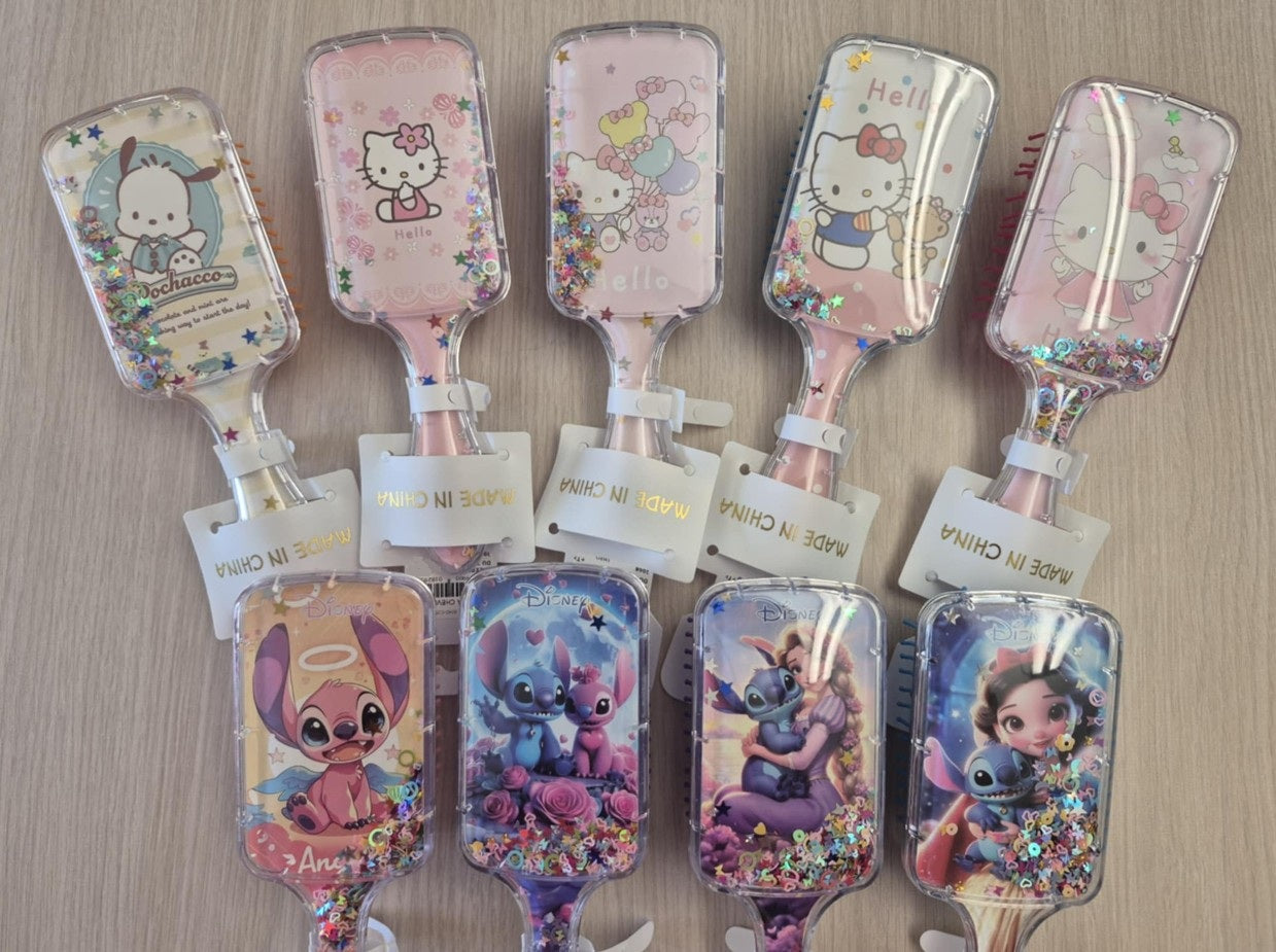 BROSSE À CHEVEUX - HELLO KITTY OU DISNEY ASST