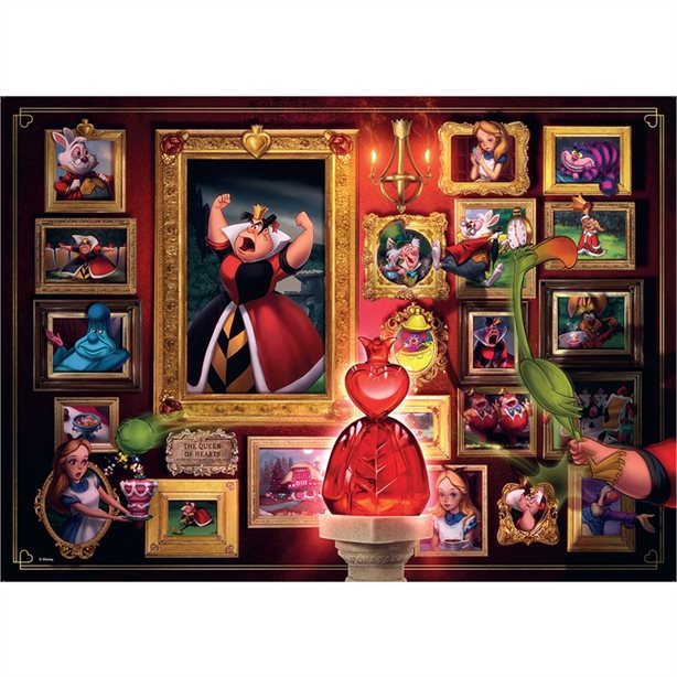 // RAVENSBURGER CASSE-TÊTE 1000 PIÈCES - DISNEY VILLAINOUS REINE DE COEUR #15026 (MAINTENANT #12001111)