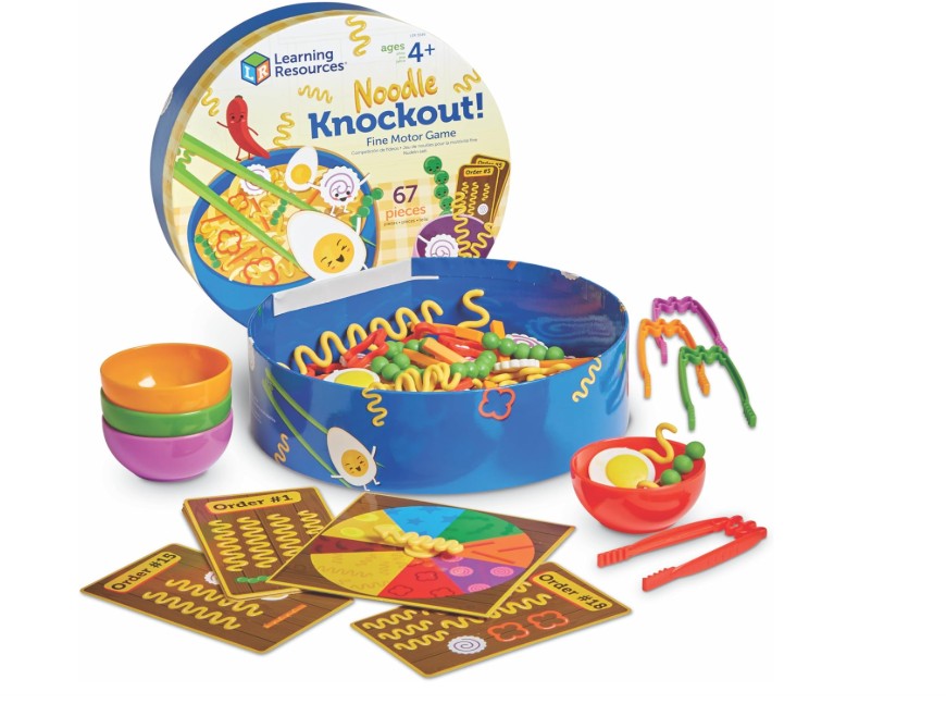 LEARNING RESOURCES - RAMEN FINE MOTOR GAME – TEACHING RESOURCES (NOODLE KNOCKOUT)