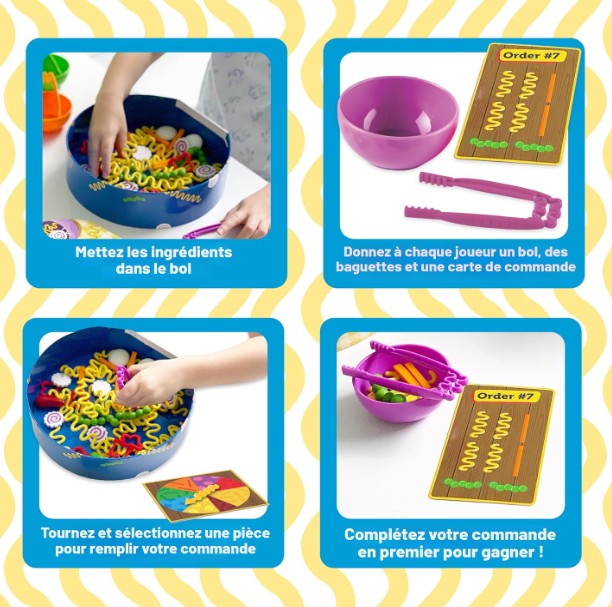 LEARNING RESOURCES - RAMEN FINE MOTOR GAME – TEACHING RESOURCES (NOODLE KNOCKOUT)