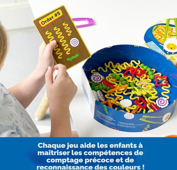 LEARNING RESOURCES - RAMEN FINE MOTOR GAME – TEACHING RESOURCES (NOODLE KNOCKOUT)