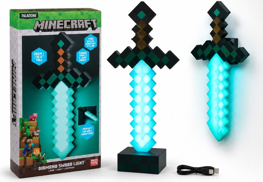 MINECRAFT – LAMPE ÉPÉE DE DIAMANT DEL