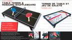 TENNIS DE TABLE ET JEU DE SHUFFLEBOARD 2 EN 1