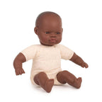 MINILAND DOLLS - AFRICAN-AMERICAN BABY DOLL WITH SOFT BODY 13" (33 CM)