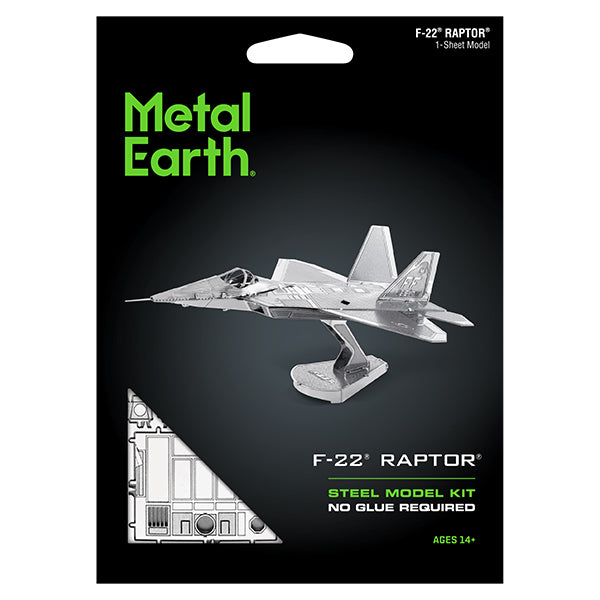 METAL EARTH -AVION F-22 RAPTOR 1 FEUILLES