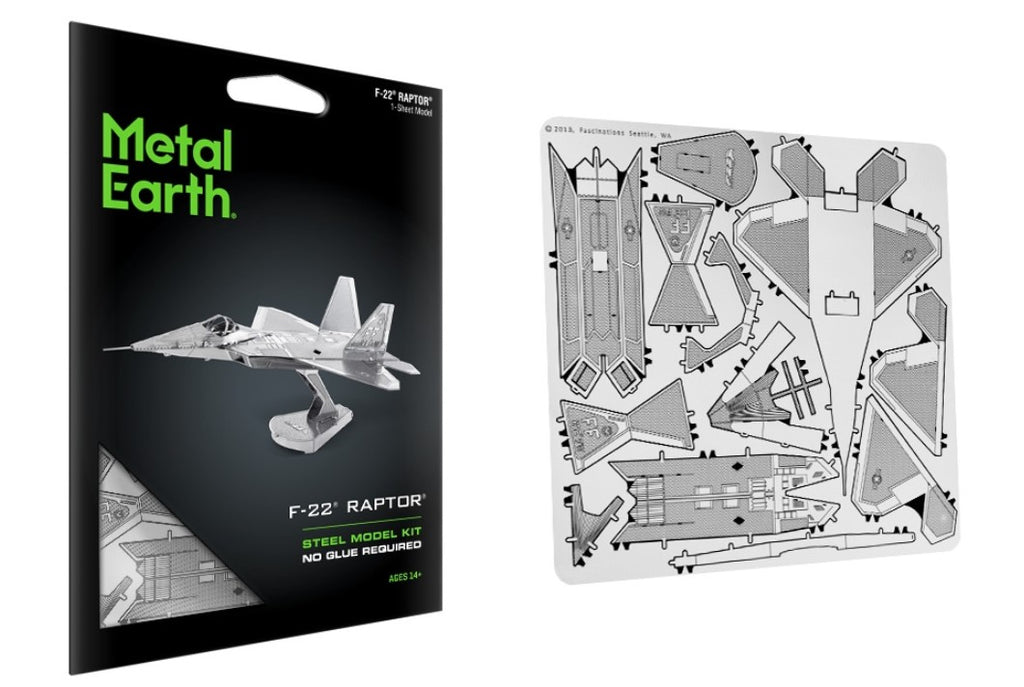 METAL EARTH -AVION F-22 RAPTOR 1 FEUILLES