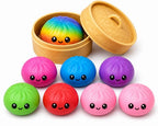 DUMPLING SQUISHY MYSTÈRE (BOÎTE SURPRISE) - ARC-EN-CIEL RARE ASST
