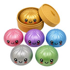 DUMPLING JUMBO SQUISHY MYSTÈRE COULEUR MÉTALLIQUE (BOÎTE SURPRISE) 6.5" - DORÉ RARE ASST