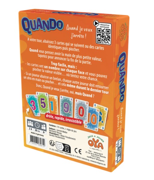 JEU QUANDO - Version française