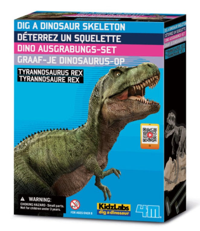 TROUSSE DE FOUILLE - SQUELETTE DE DINOSAURE TYRANNOSAURUS REX À CREUSER