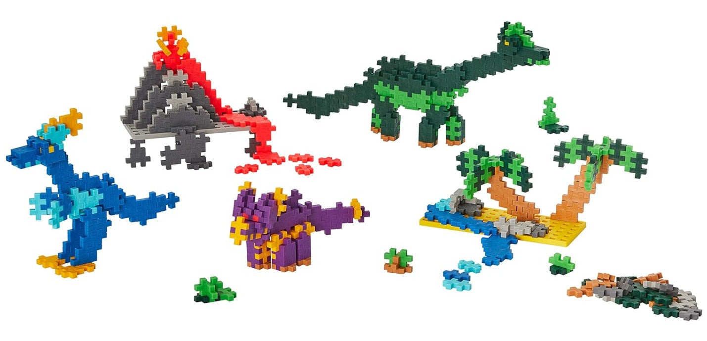 BLOCS PLUS-PLUS - APPRENDRE À BÂTIR - DINOSAURES