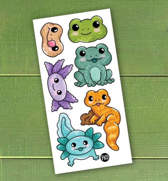 PICO TATTOO - THE AXOLOTL AND THE FROG