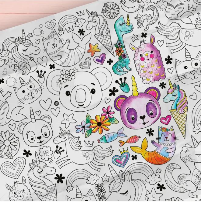 COLORIAGE GÉANT - LES LICORNES