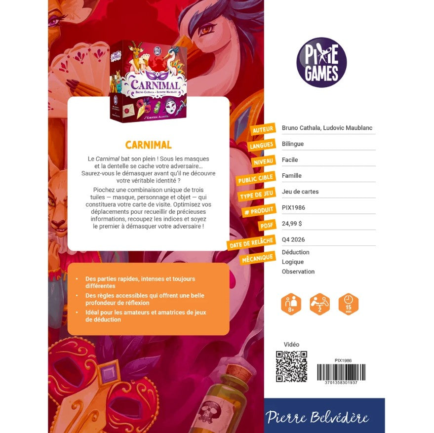 PIXIE GAMES - JEU CARNIMAL - Version multilingue