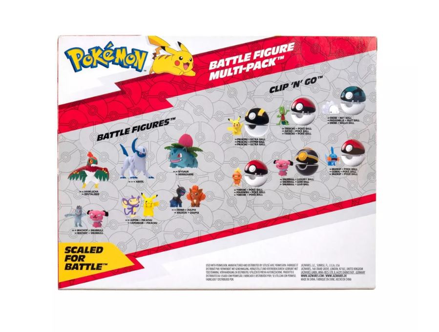 ENSEMBLE DE 6 FIGURINES DE COMBAT POKÉMON